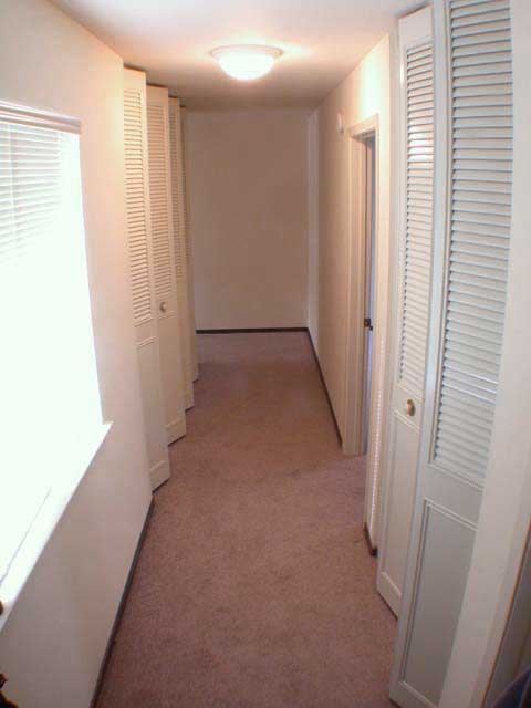 Spacious closets in entryway