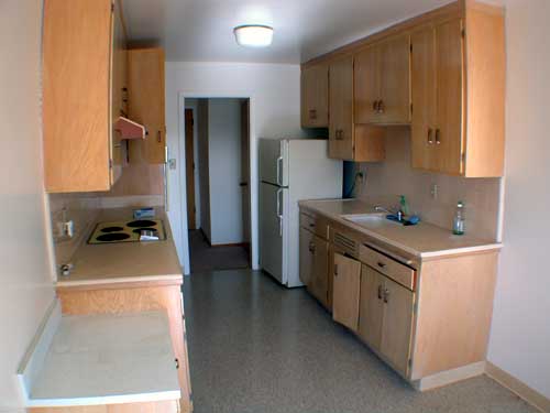 Kitchen with office nook