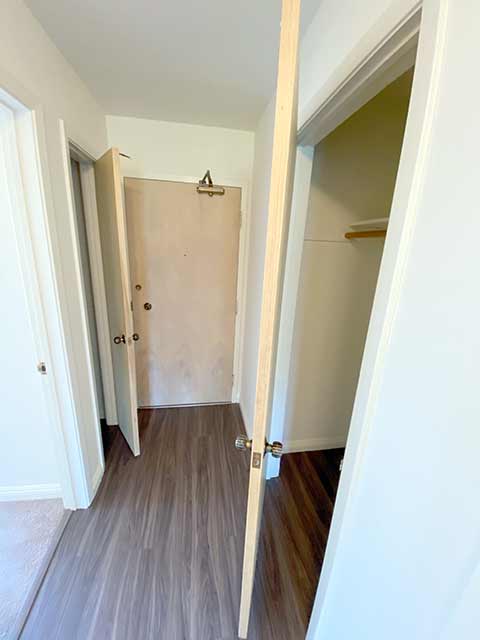 Entry closets