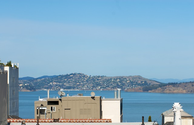 Telephoto view from living room