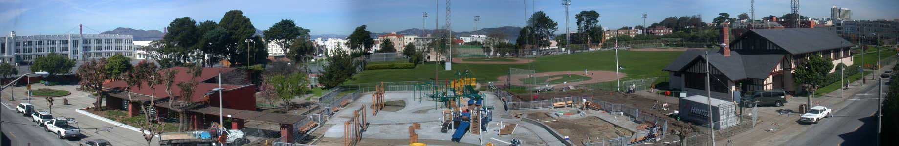 Panoramic view from living room