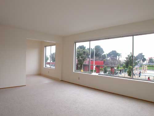 Living room with dining area