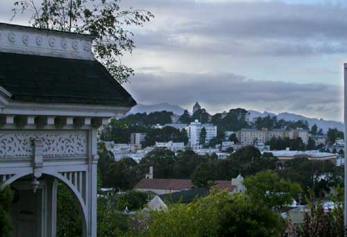 Telephoto view from living room