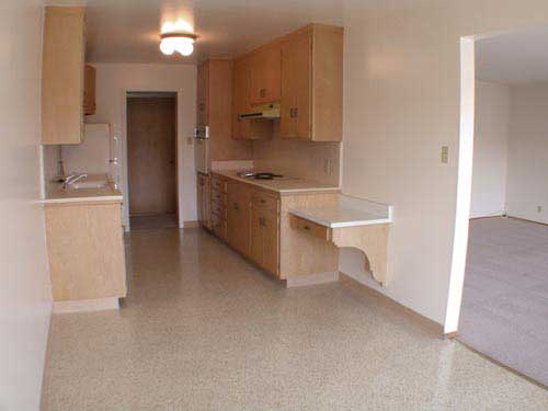 Kitchen with office nook