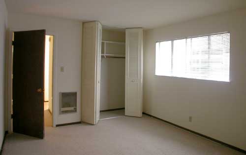 Bedroom with closet